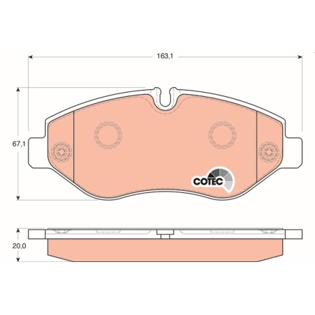 Plaquettes De Frein Avant Pour Iveco Daily Citys III IV V VI 42555881 42561355