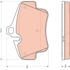 Plaquettes De Frein Arrière Pour Porsche 718 Boxster Cayman 911 982698451C