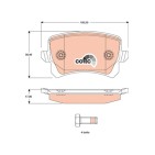 Plaquettes De Frein Arrière Pour VW Audi Seat 3AA698451A 3AA698451B 3AA698451