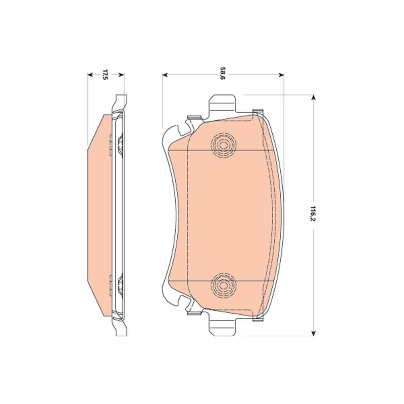 Plaquettes De Frein Arrière Pour Audi A4 8E0698451H 8E0698451P