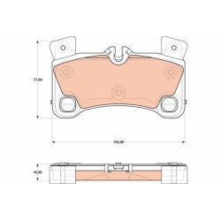 Plaquettes De Frein Arrière Pour VW Audi Q7 Porsche 7L0698451C 95535293960