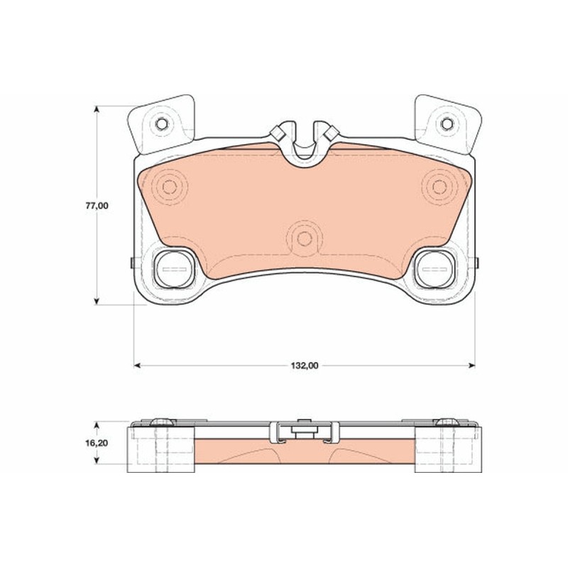 Plaquettes De Frein Arrière Pour VW Audi Q7 Porsche 7L0698451C 95535293960