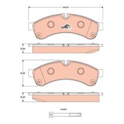 Plaquettes De Frein Arrière Pour Iveco Daily Citys IV V VI 42555633