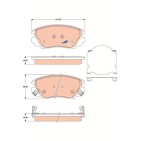 Plaquettes De Frein Avant Pour Opel Chevrolet Saab Vauxhall 13237750 13237753