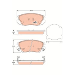 Plaquettes De Frein Avant Pour Opel Chevrolet Saab Vauxhall 13237750 13237753