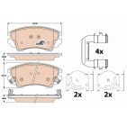 Plaquettes De Frein Avant Pour Opel Chevrolet Saab Vauxhall 13237751 1680880480