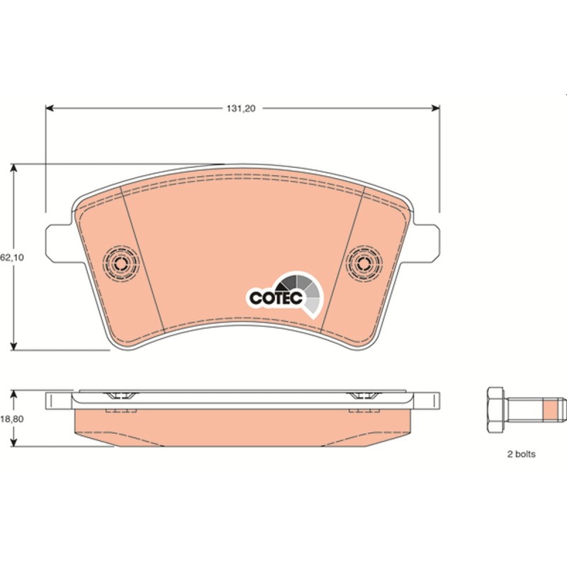 Plaquettes De Frein Avant Pour Renault Nissan MERCEDES 410601334R 41060-00Q2J