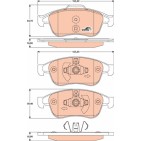Plaquettes De Frein Avant Pour Renault Dacia Nissan 440603905R 41060-00Q1J-