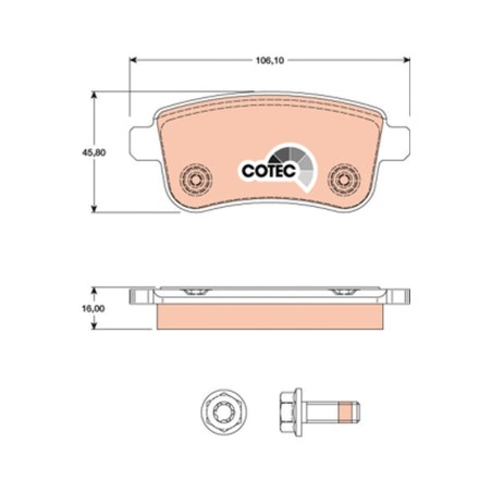 Plaquettes De Frein Arrière Pour Renault Arkana I Clio V Fluence 440601416R