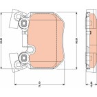 Plaquettes De Frein Arrière Pour BMW Série 1 E81 E82 E87 E88 3 E90 34216784808