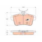 Plaquettes De Frein Arrière Pour Peugeot Citroën DS Jeep 425435 1689096480