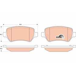 Plaquettes De Frein Arrière Pour Opel Zafira A B Family Vauxhall