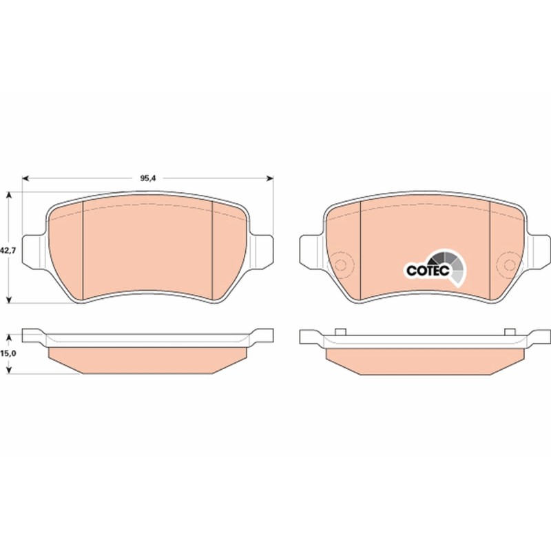 Plaquettes De Frein Arrière Pour Opel Zafira A B Family Vauxhall