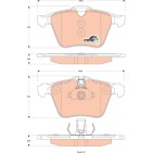 Plaquettes De Frein Avant Pour Jaguar F-Type S-Type XF Sportbrake XJ 02C2C40926