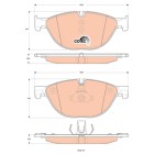 Plaquettes De Frein Avant Pour BMW F13 Série 5 F07 F10 F11 6 F06 F12 6775322