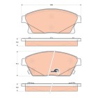 Plaquettes De Frein Avant Pour Opel Cadillac Chevrolet Vauxhall 9005020 1605135