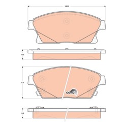 Plaquettes De Frein Avant Pour Opel Cadillac Chevrolet Vauxhall 9005020 1605135