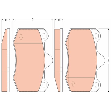 Plaquettes De Frein Avant Pour Renault Clio II Seat Ibiza III IV