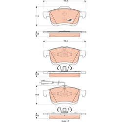 Plaquettes De Frein Avant Pour Opel Fiat Doblo Vauxhall 1605164 51928529 1605182