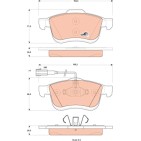 Plaquettes De Frein Avant Pour Opel Fiat Doblo Chrysler Lancia 1605293 77364929