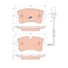 Plaquettes De Frein Arrière Pour Audi A8 4H0698451C 4H0698451D 4H0698451K