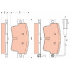 Plaquettes De Frein Arrière Pour Fiat Grande Punto 77365464 77365886