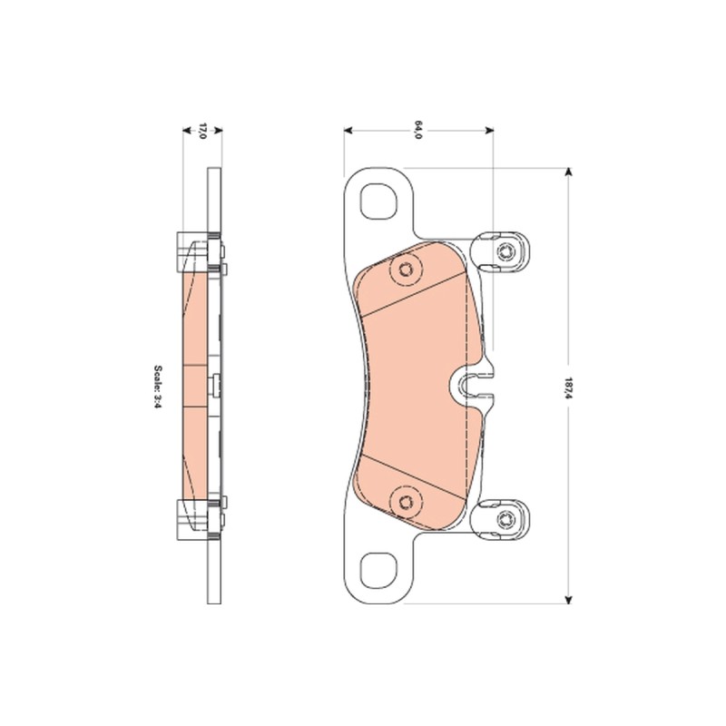 Plaquettes De Frein Arrière Pour Porsche Cayenne 7P5698451 95835293950