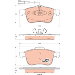 Plaquettes De Frein Avant Pour Alfa Romeo Giulietta -