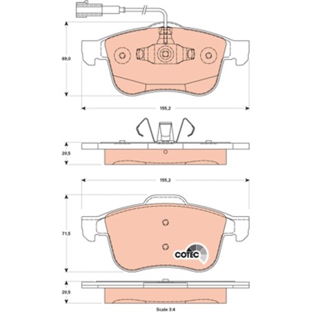 Plaquettes De Frein Avant Pour Alfa Romeo Giulietta -