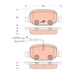 Plaquettes De Frein Arrière Pour Alfa Romeo Mito