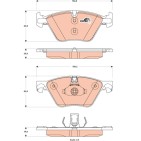 Plaquettes De Frein Avant Pour BMW Série 5 F10 F11 6856591 6858047 6860242