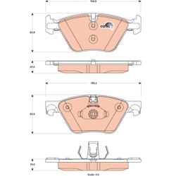 Plaquettes De Frein Avant Pour BMW Série 5 F10 F11 6856591 6858047 6860242