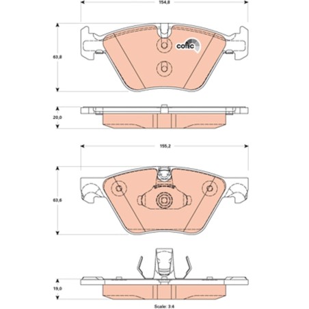 Plaquettes De Frein Avant Pour BMW Série 5 F10 F11 6856591 6858047 6860242