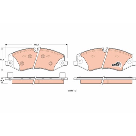 Plaquettes De Frein Avant Pour Land Rover Defender Station Wagon Van
