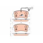Plaquettes De Frein Arrière Pour Renault Opel Nissan Vauxhall 440600264R