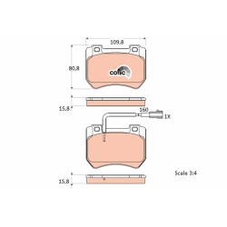 Plaquettes De Frein Avant Pour Alfa Romeo 159 Brera Spider