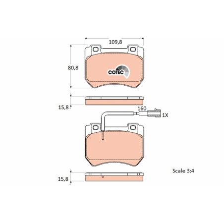 Plaquettes De Frein Avant Pour Alfa Romeo 159 Brera Spider