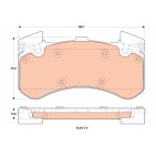 Plaquettes De Frein Avant Pour Audi A6 A7 A8 Dodge Viper