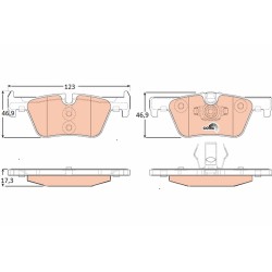 Plaquettes De Frein Arrière Pour BMW Série 1 F20 F21 2 F22, F87 34216850569