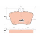 Plaquettes De Frein Arrière Pour MERCEDES CLA Classe A B GLA SLC SLK