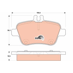 Plaquettes De Frein Arrière Pour MERCEDES CLA Classe A B GLA SLC SLK
