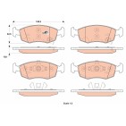 Plaquettes De Frein Avant Pour Fiat Chrysler Lancia 77365927 77365945 77366212