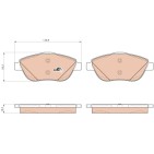 Plaquettes De Frein Avant Pour Peugeot Opel Citroën C3 DS 1607083180 1617293780