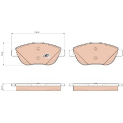 Plaquettes De Frein Avant Pour Peugeot Opel Citroën C3 DS 1607083180 1617293780