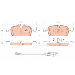 Plaquettes De Frein Avant Pour Peugeot 508 I 1610100580 1610103580 1647863080