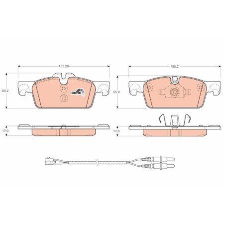 Plaquettes De Frein Avant Pour Peugeot 508 I 1610100580 1610103580 1647863080