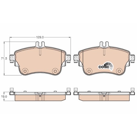 Plaquettes De Frein Avant Pour MERCEDES CLA Classe A B
