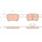 Plaquettes De Frein Avant Pour BMW Série 1 F20 F21 3 F30, F80 F31 34116850568