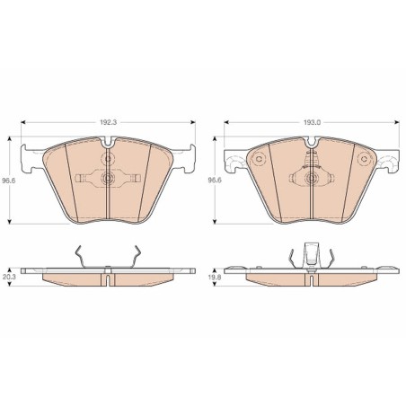 Plaquettes De Frein Avant Pour BMW X5 X6 34116775326 34116783554 6775326 6783554