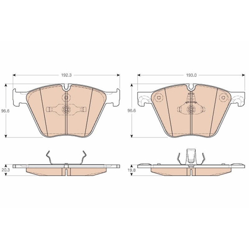 Plaquettes De Frein Avant Pour BMW X5 X6 34116775326 34116783554 6775326 6783554